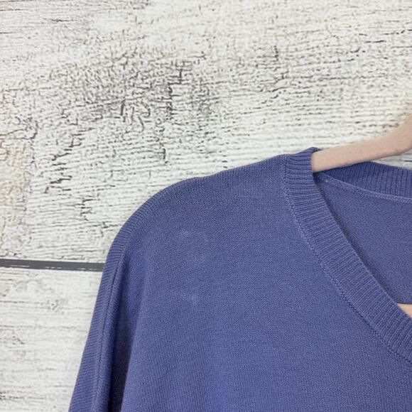 Splendid Plus Size Purple Knit Soft Short Sleeve Blouse Size XXL - Picture 3 of 8